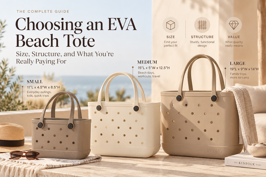 Choosing an EVA Beach Tote: Size, Structure, and What You're Really Paying For