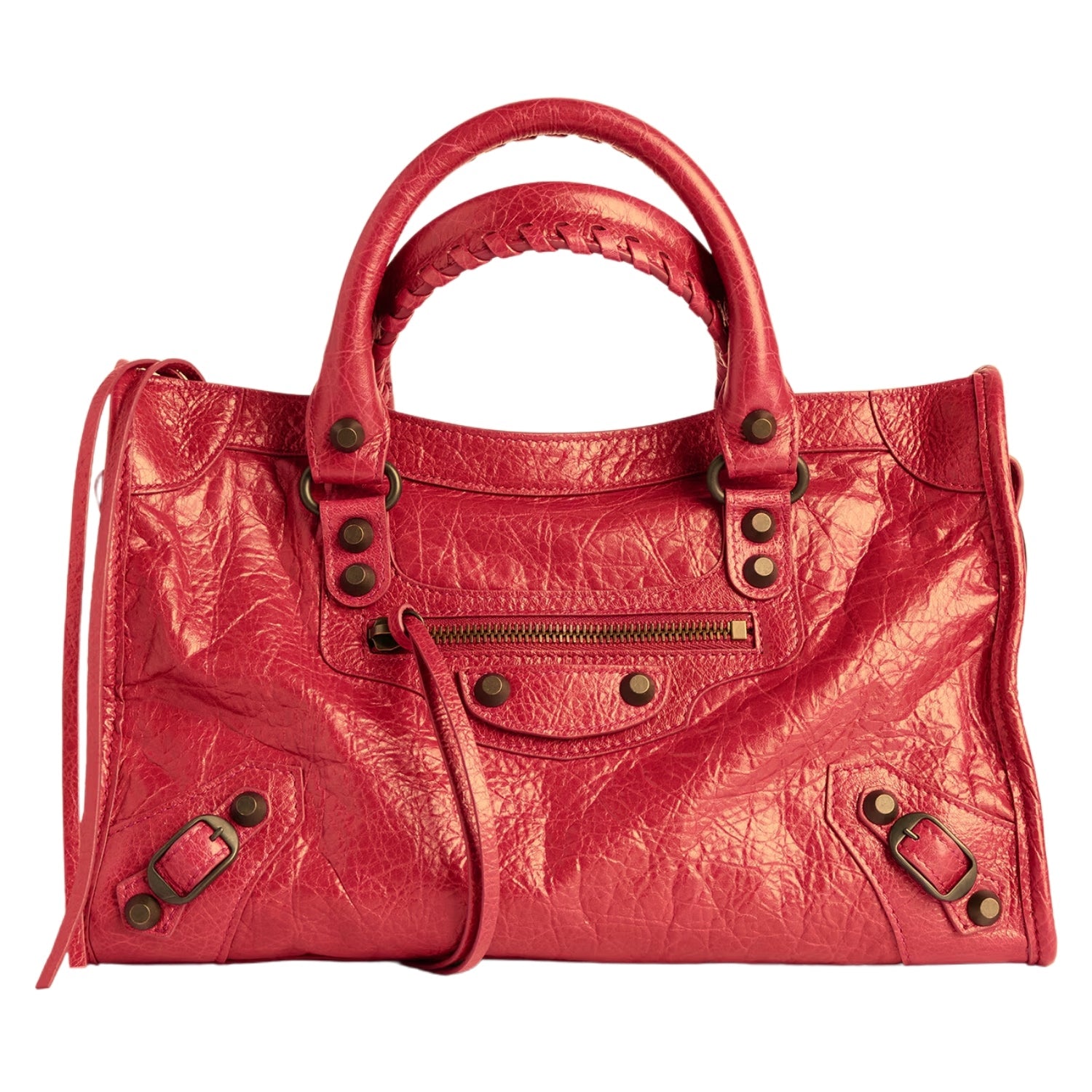 Luxury-inspired red city tote – stylish leather crossbody purse