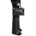 Luxury-inspired black city handbag – stylish women’s shoulder bag