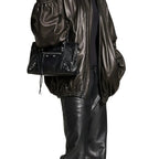 Small black city bag – trendy designer-inspired leather purse