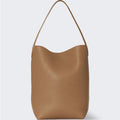 Vertical Soft Leather Tote (Large) | Genuine Leather Edition