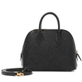 Structured Mini Bag in Black Vegan Leather with Crossbody Strap