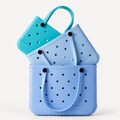 Tip Proof, waterproof, washable, customizable with charms, travel, beach tote trio value set