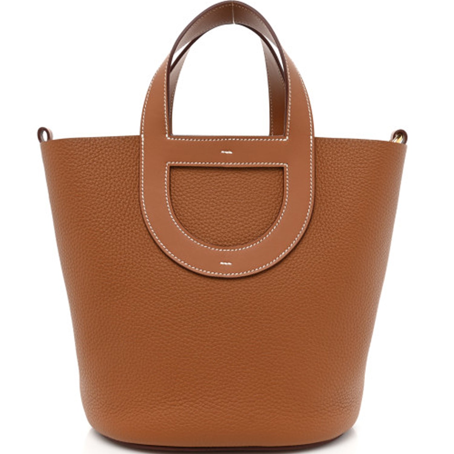 LOOP 23 TOTE BAG GOLD BROWN SILVER HARDWARE
