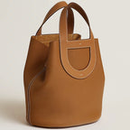 LOOP 23 TOTE BAG GOLD BROWN SILVER HARDWARE