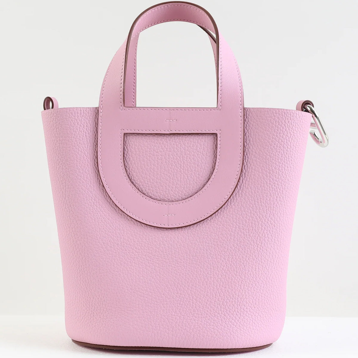LOOP 23 TOTE BAG PINK SILVER HARDWARE