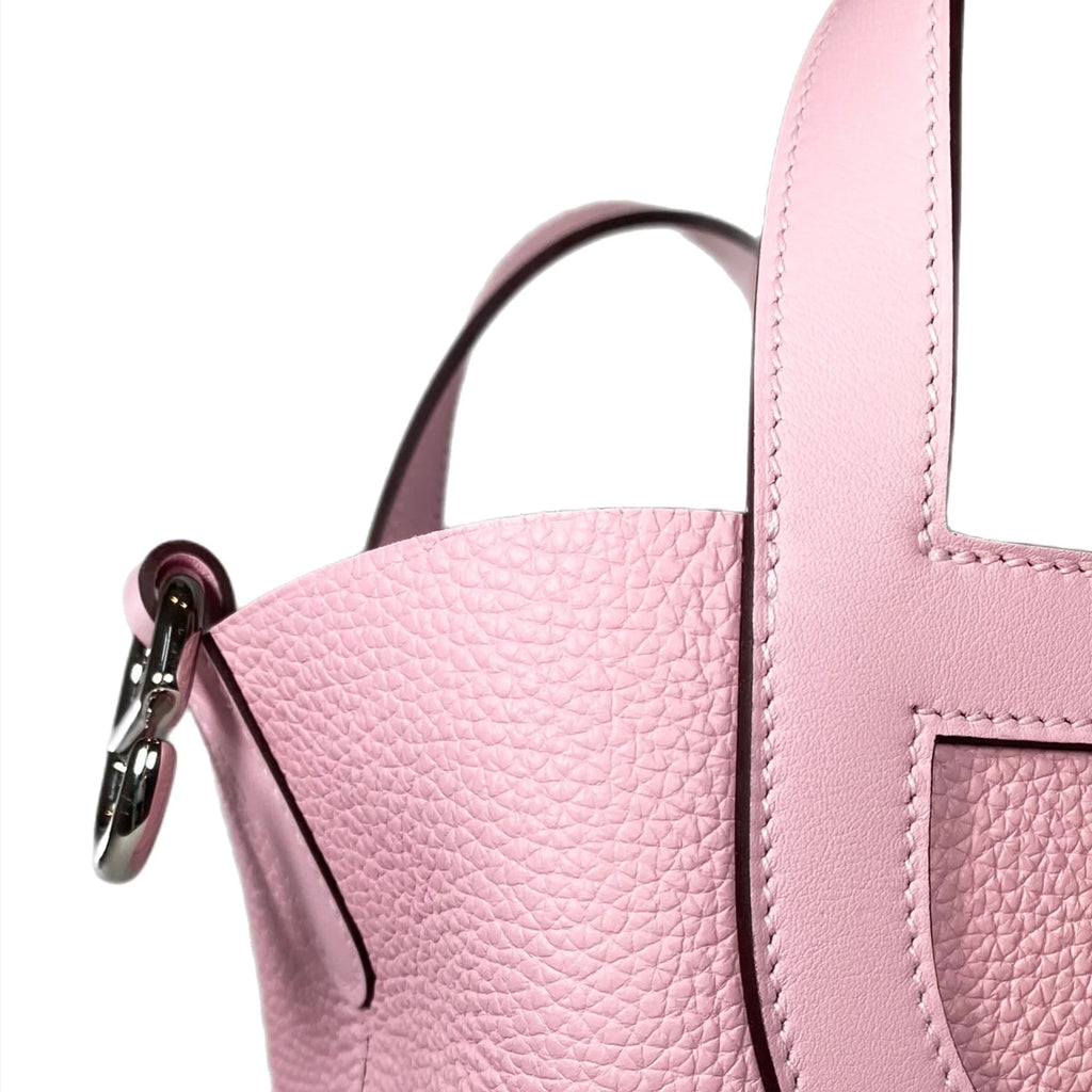 LOOP 23 TOTE BAG PINK SILVER HARDWARE