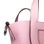 LOOP 23 TOTE BAG PINK SILVER HARDWARE