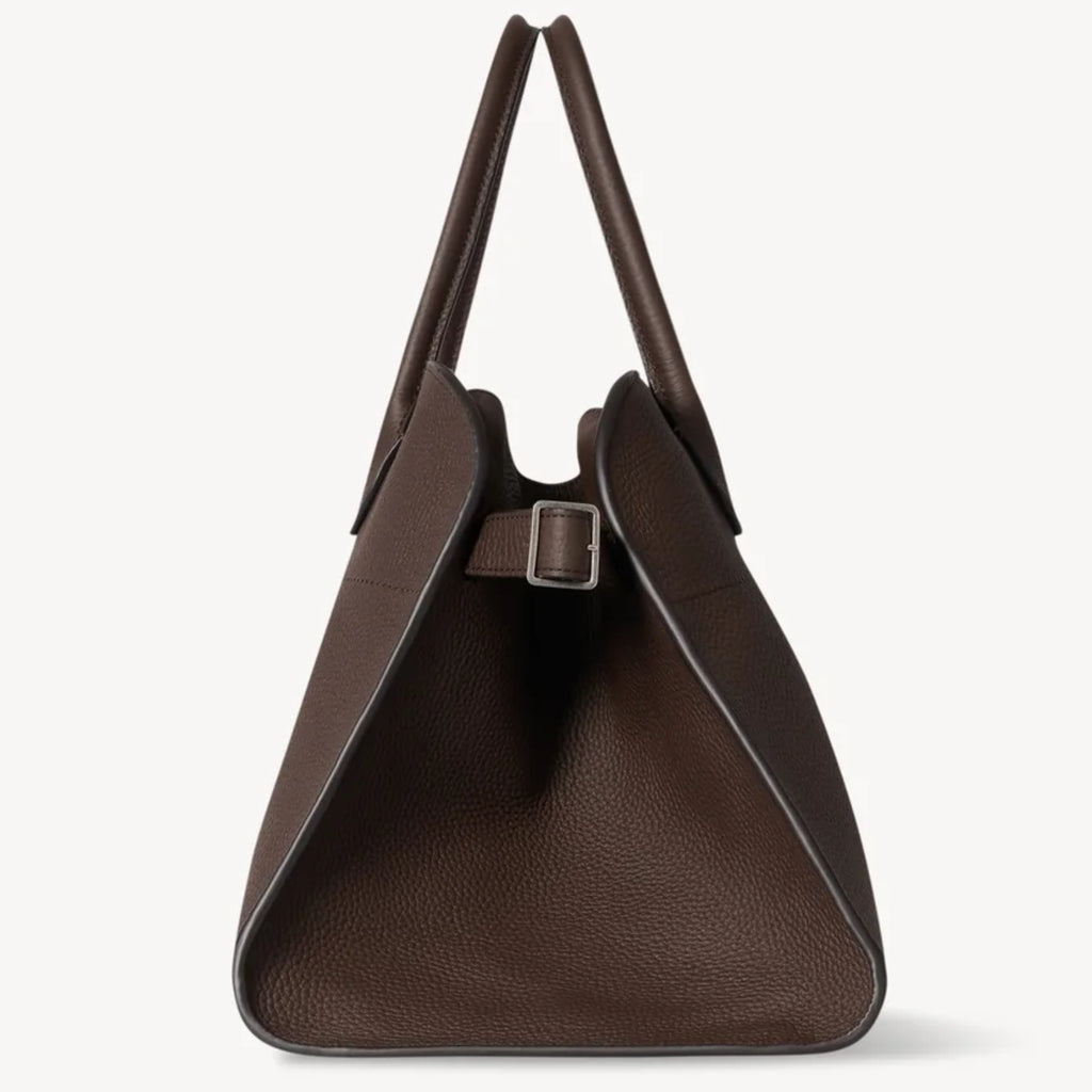 Modern Structured Grain Leather Tote | Large