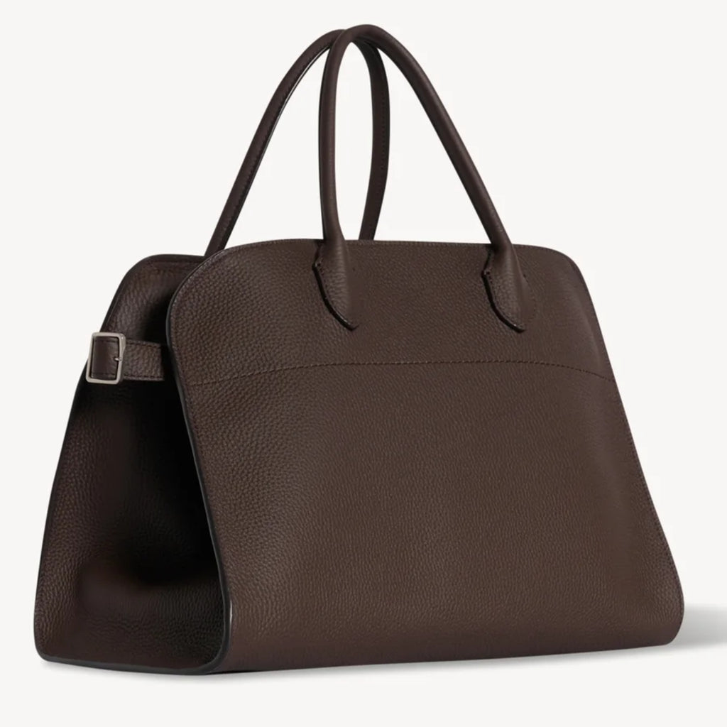 Modern Structured Grain Leather Tote | Large