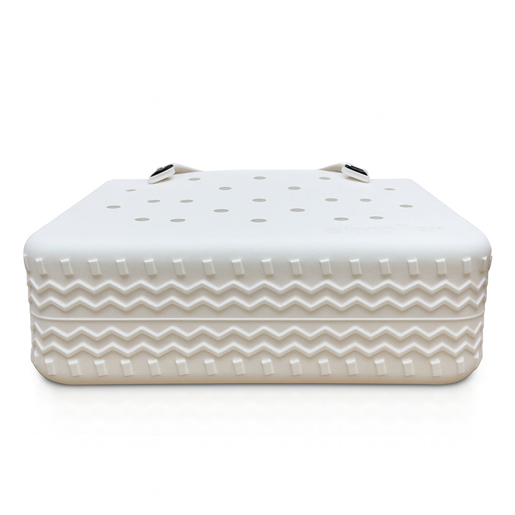 Eva Rubber tote -  Medium in Coconut, Sturdy structure Bogg quality