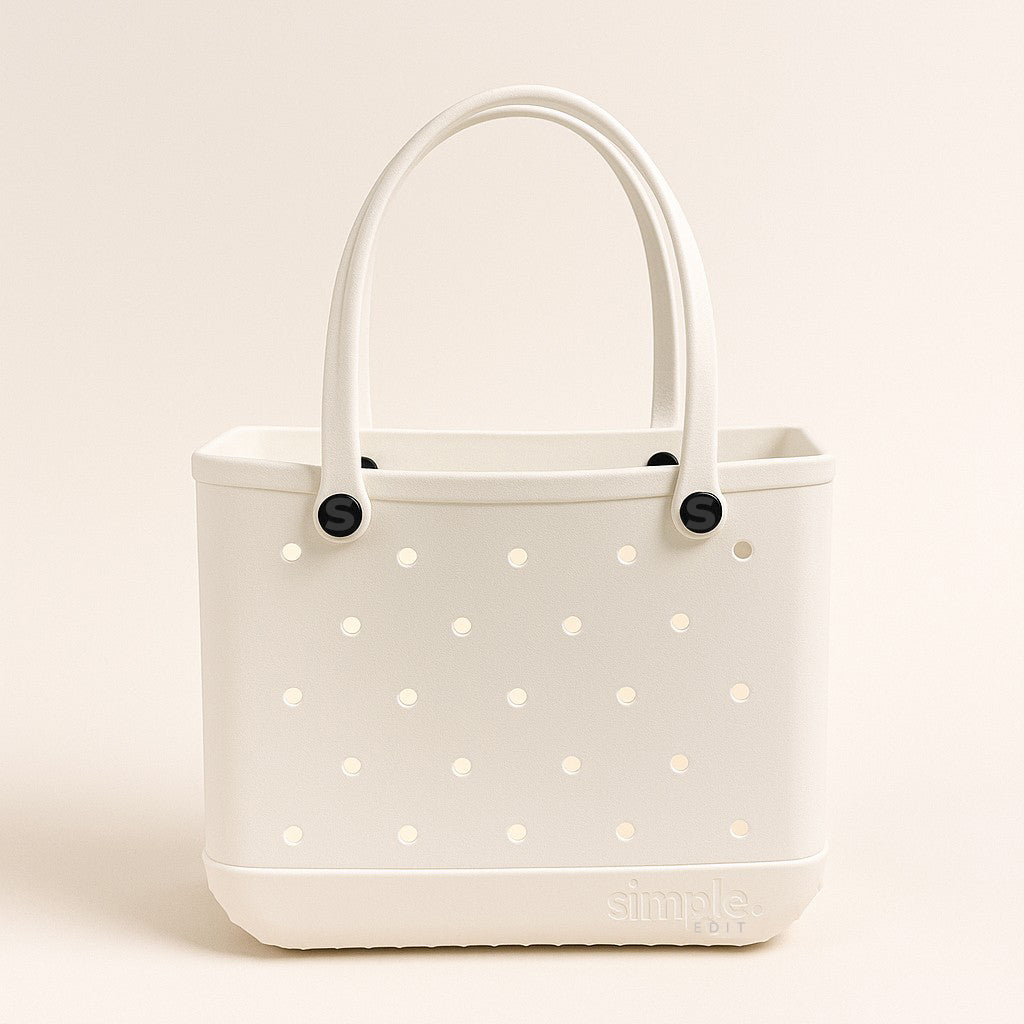 Eva Rubber Tote Medium in Coconut