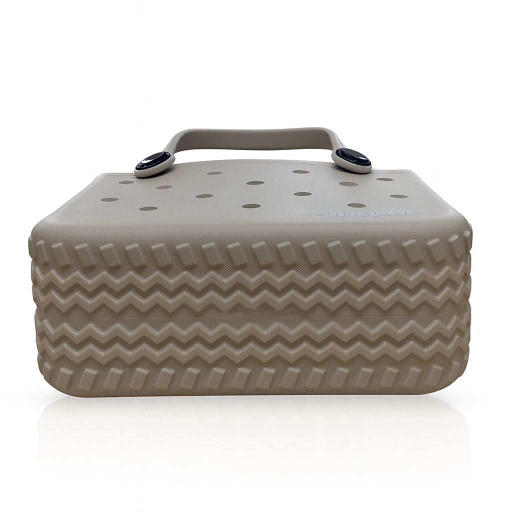 Eva Rubber Tote - Small in Drift with sturdy structure and premium Bogg original quality