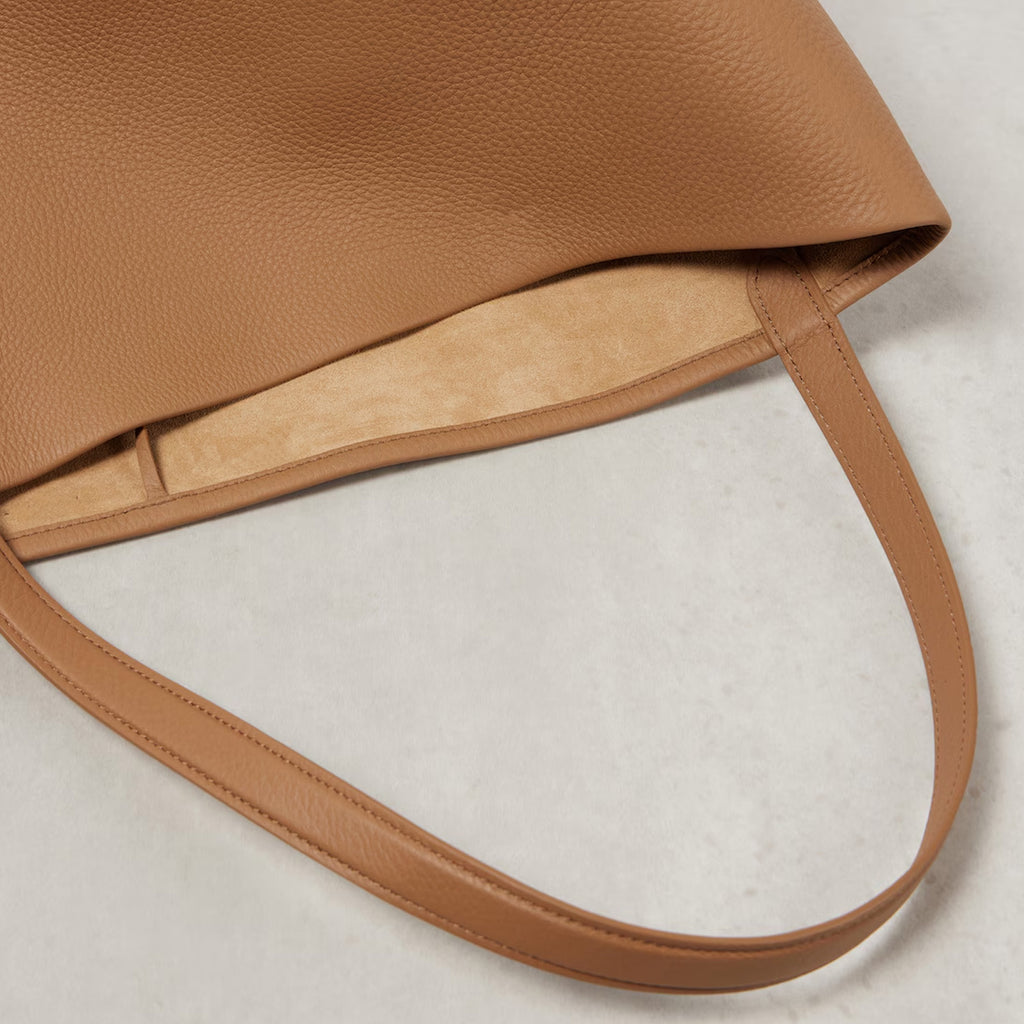 Vertical Soft Leather Tote (Large) | Genuine Leather Edition