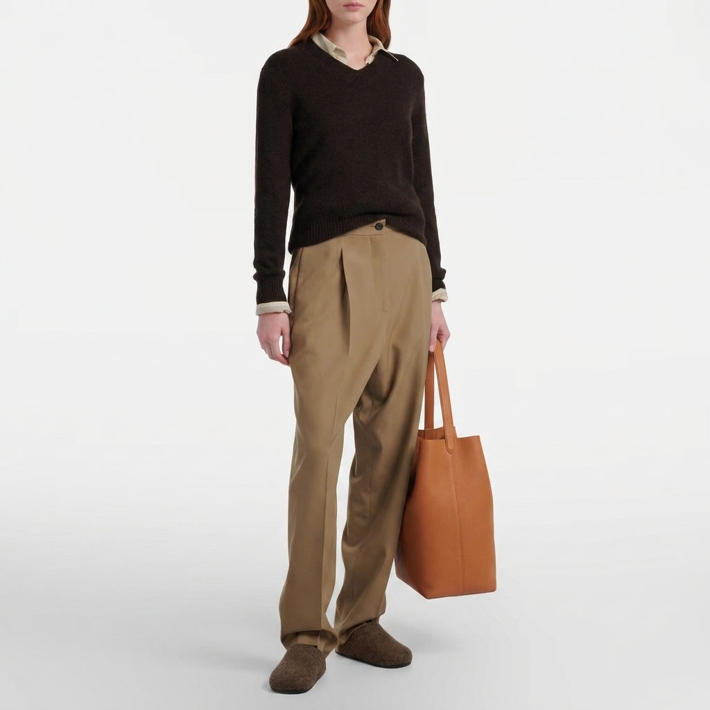 NS PARK GENUINE BROWN LEATHER LARGE WITH MODEL