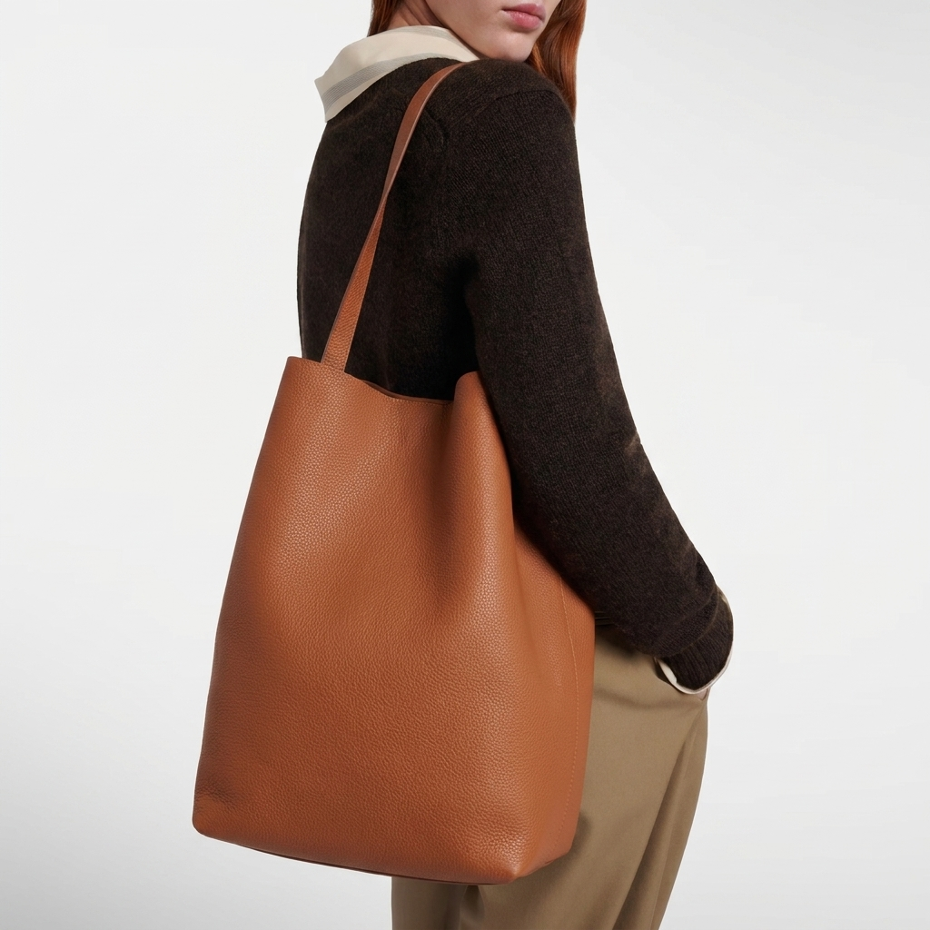 NS PARK GENUINE BROWN LEATHER LARGE WITH MODEL