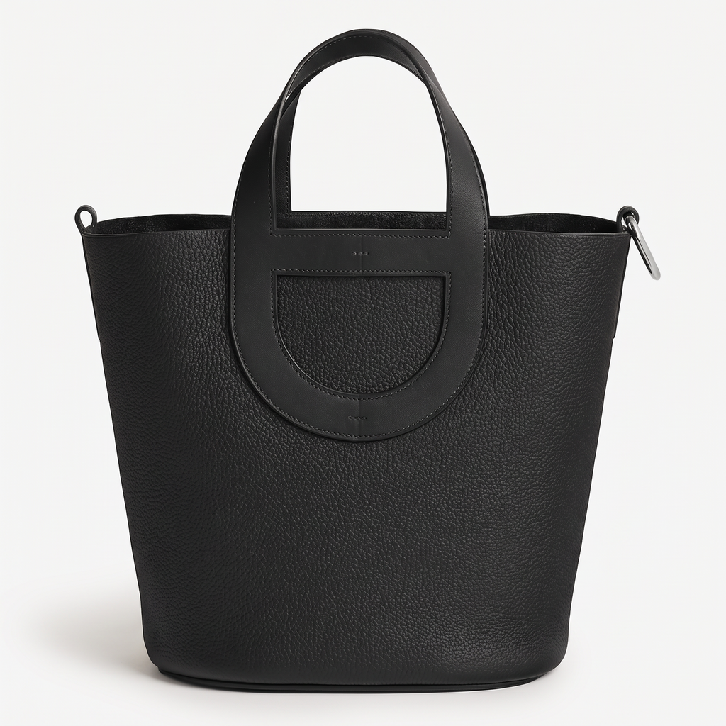 LOOP 23 TOTE BAG BLACK SILVER HARDWARE