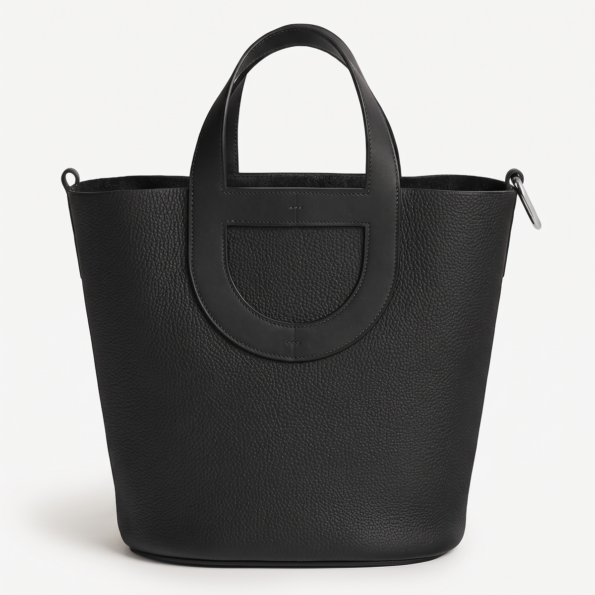 LOOP 23 TOTE BAG BLACK SILVER HARDWARE