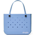 Lightweight flexible EVA tote in fresh blue for everyday use