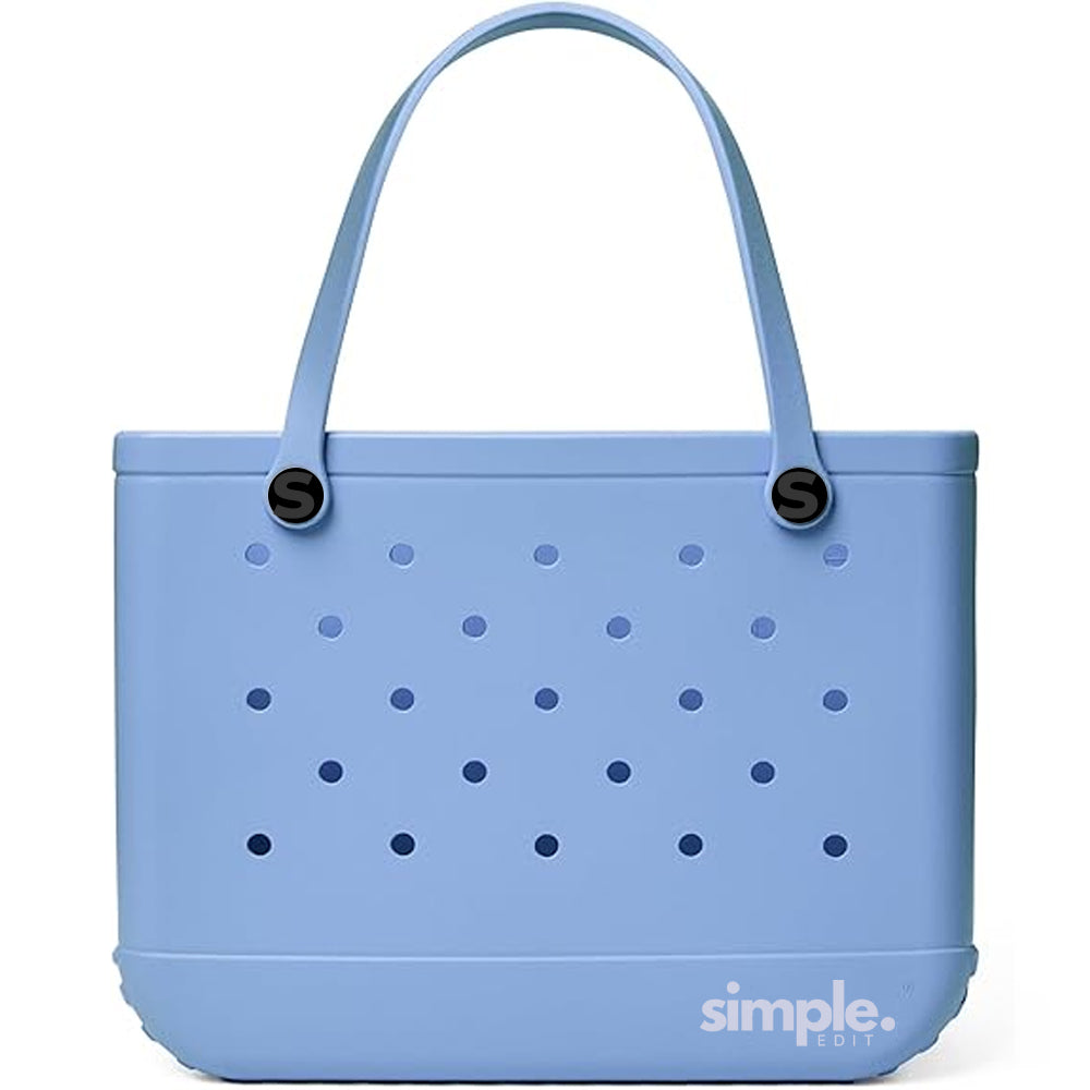 Lightweight flexible EVA tote in fresh blue for everyday use