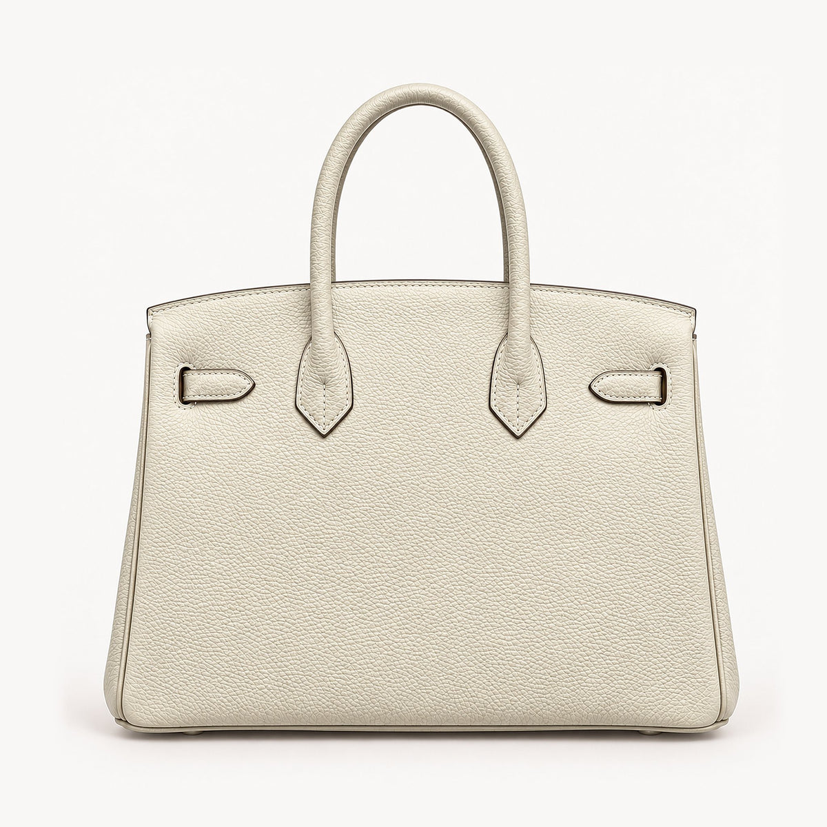Classic 30 togo leather tote in cream, back view