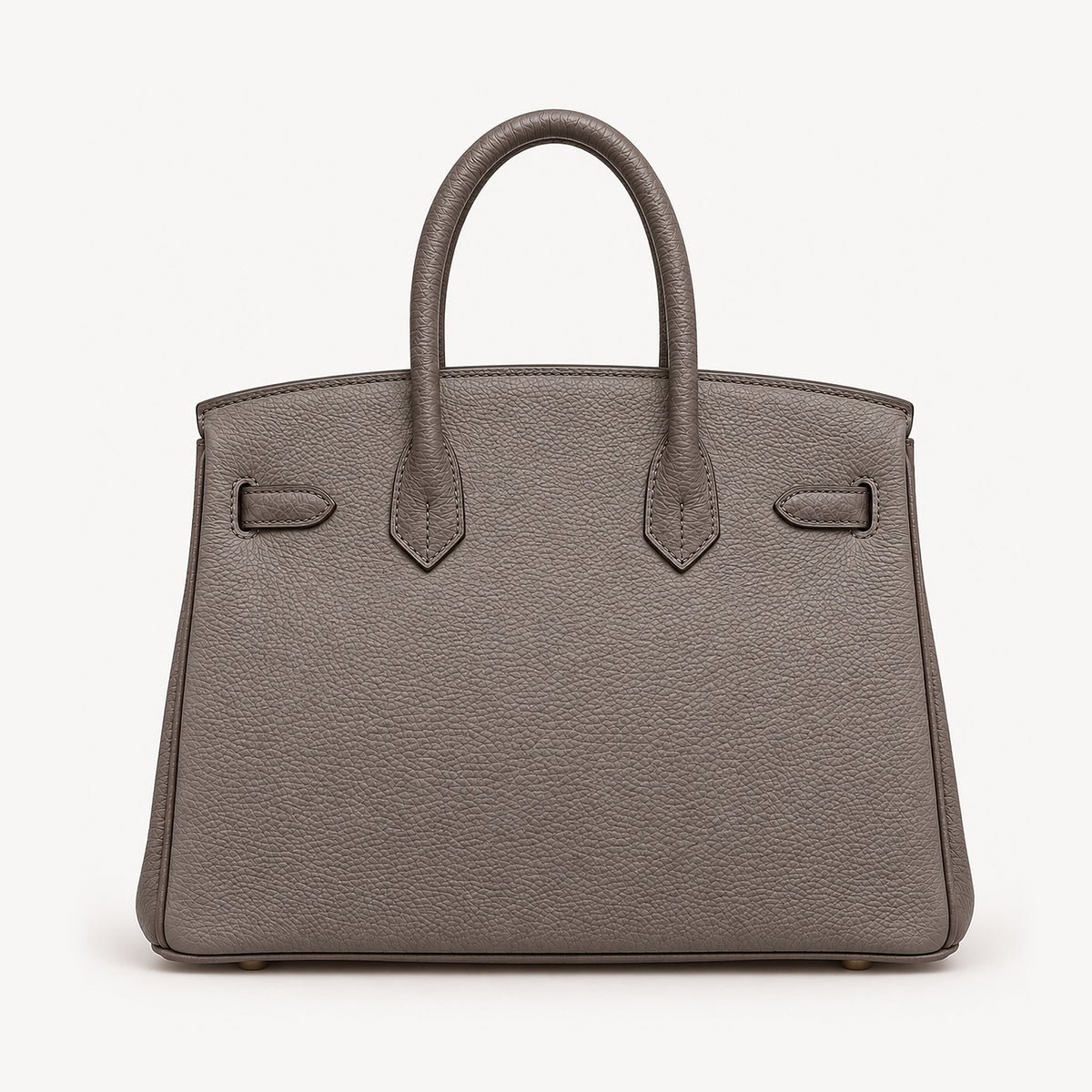 Classic 30 togo leather tote in ebony, back view