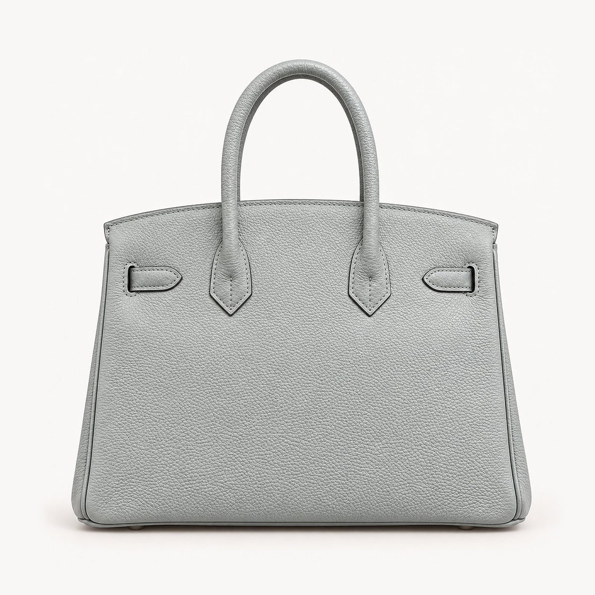 Classic 30 togo leather tote in grey blue, back view