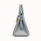 Classic 30 togo leather tote in grey blue, side view