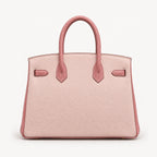 Classic 30 togo leather tote in contrast pink, back view
