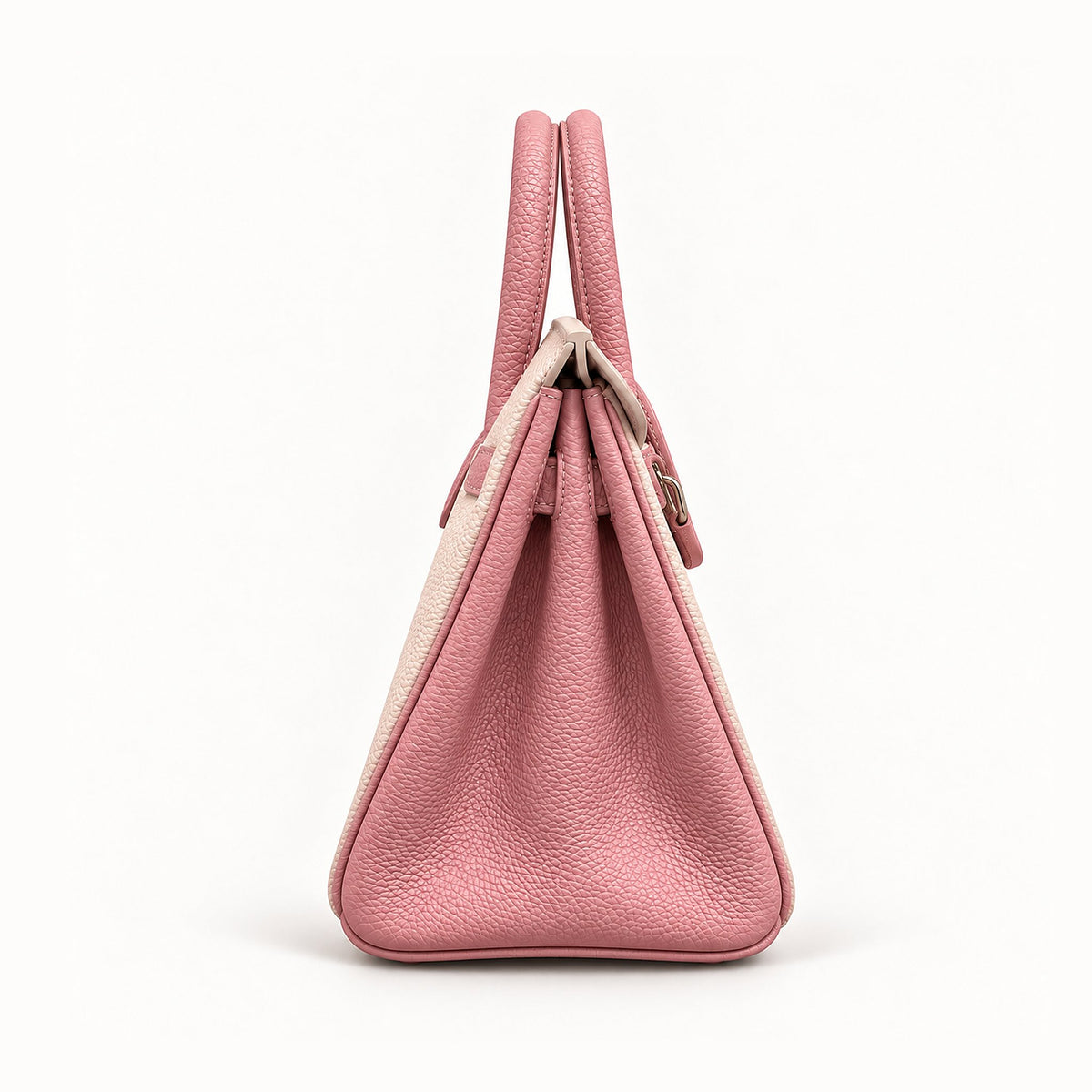 Classic 30 togo leather tote in contrast pink, side view