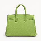 Classic 30 togo leather tote in pistachio, back view