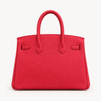 Classic 30 togo leather tote in red, back view