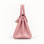 Classic 30 togo leather tote in rose sakura pink, side view