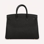 Classic 40 togo leather tote in black, back view