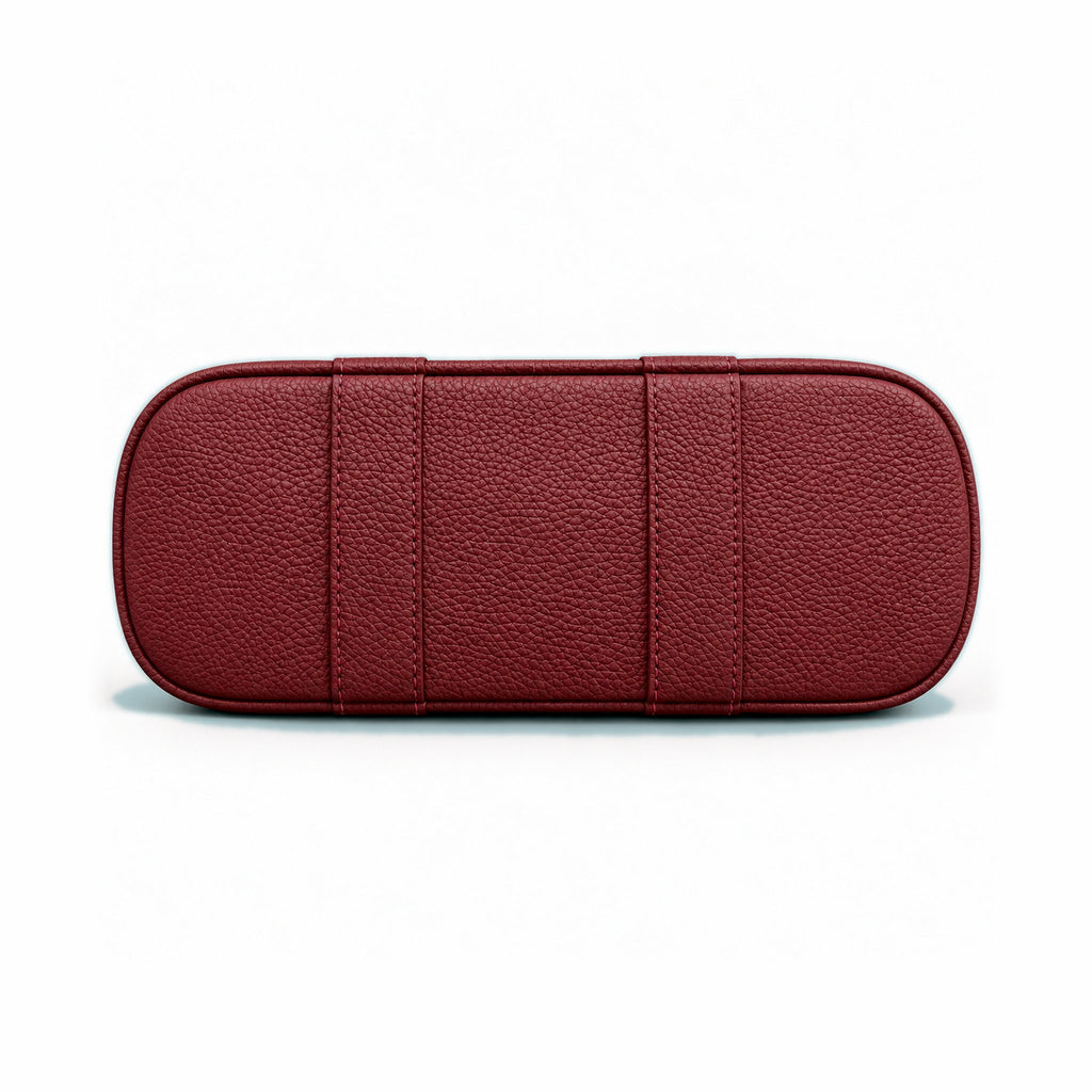 Weekday Tote Mini 23 cm open-top tote in burgundy, base view