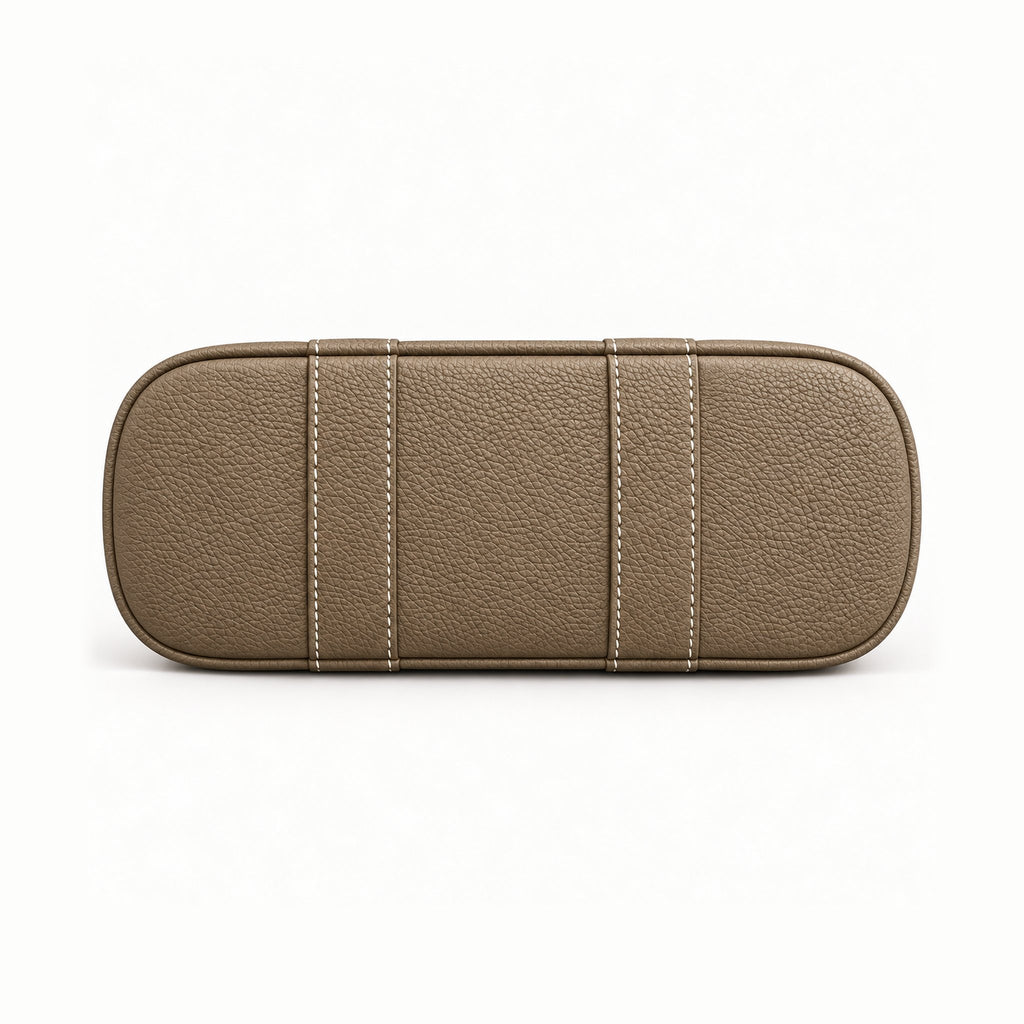 Weekday Tote Mini 23 cm open-top tote in khaki, base view
