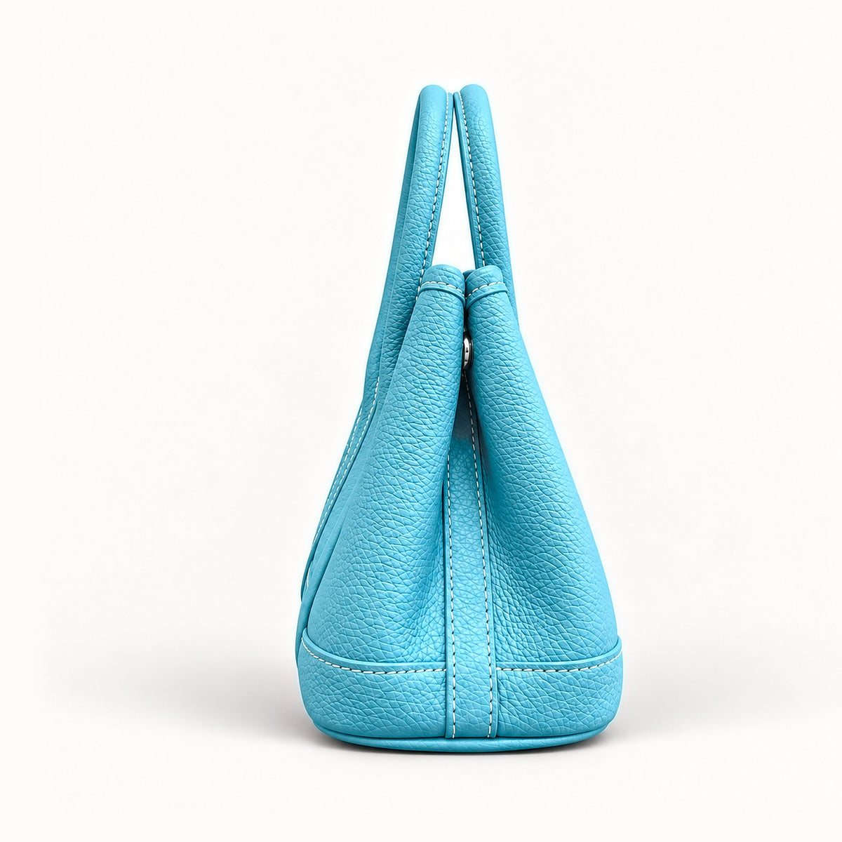 Weekday Tote Mini 23 cm open-top tote in sky blue, side view