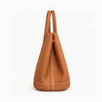 Weekday Tote Medium 30 cm open-top tote in brown, side view