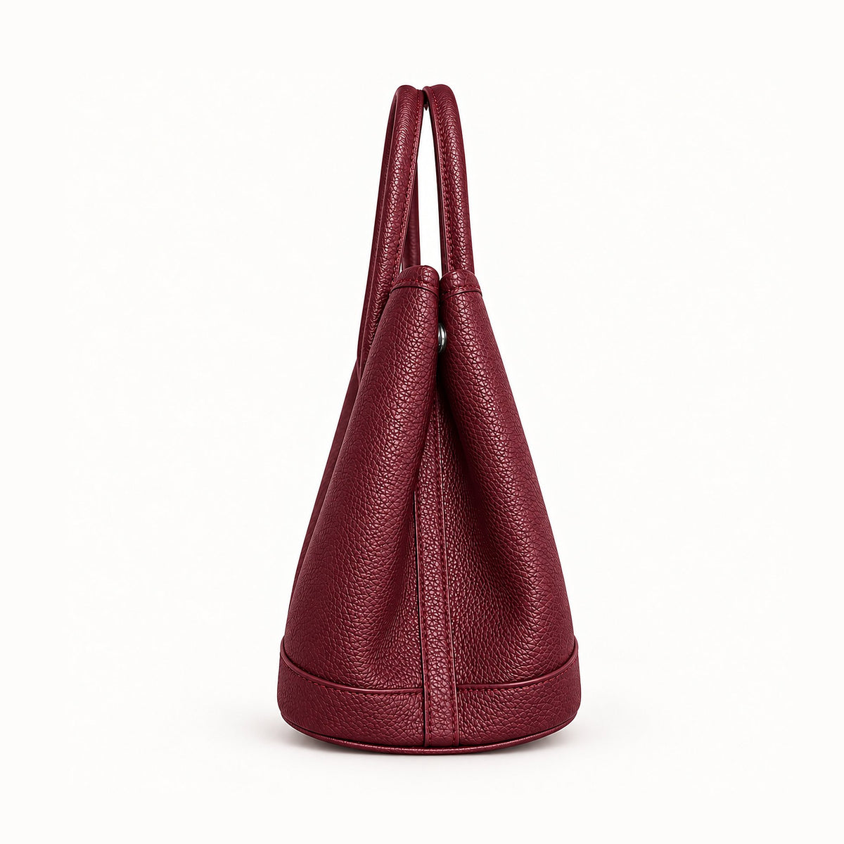 Weekday Tote Medium 30 cm open-top tote in burgundy, side view