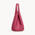 Weekday Tote Medium 30 cm open-top tote in hot pink, side view