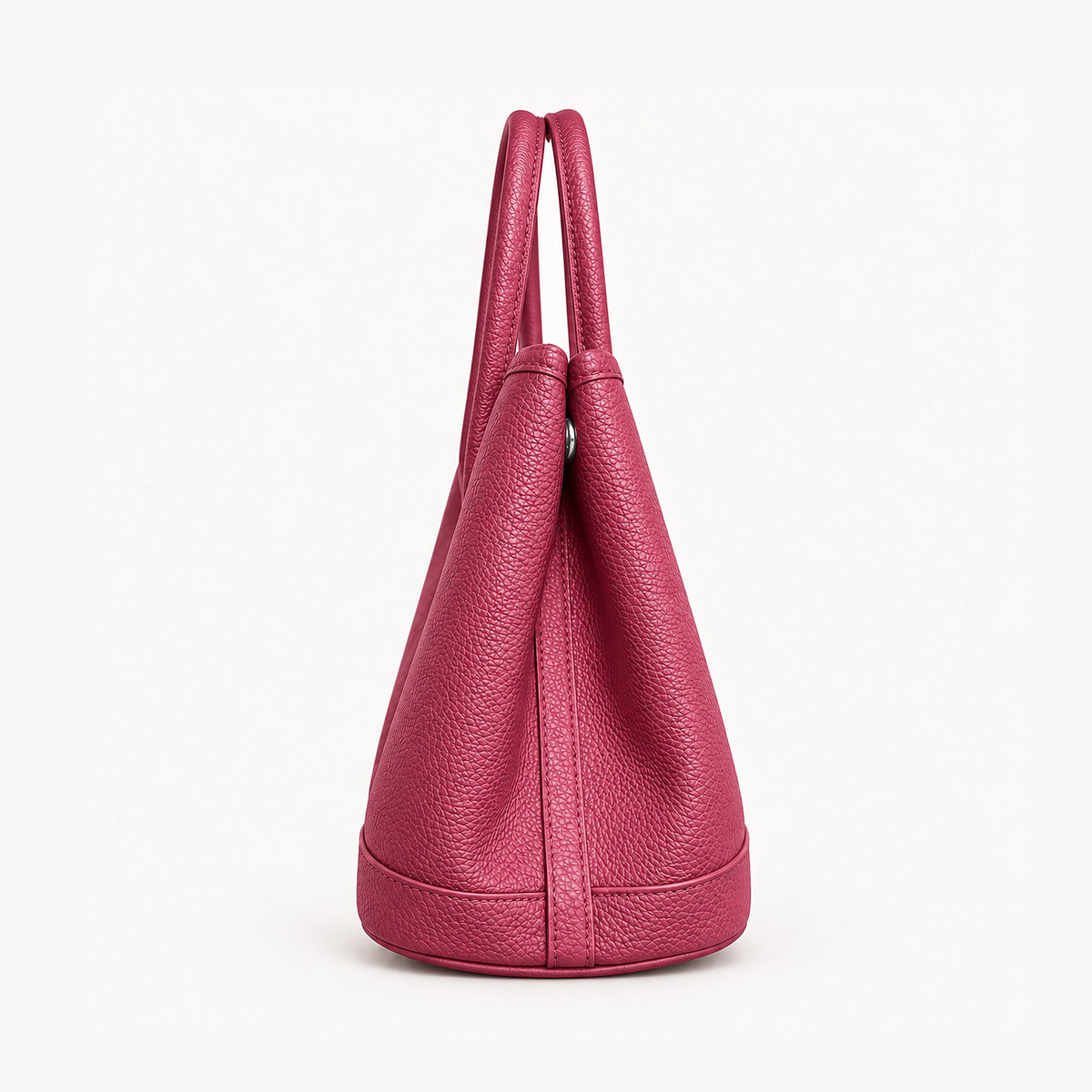 Weekday Tote Medium 30 cm open-top tote in hot pink, side view