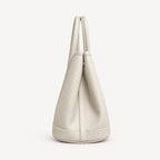 Weekday Tote Medium 30 cm open-top tote in white, side view